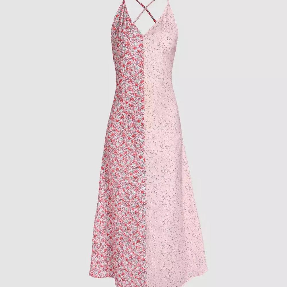 Cider Two Tone Ditsy Dress